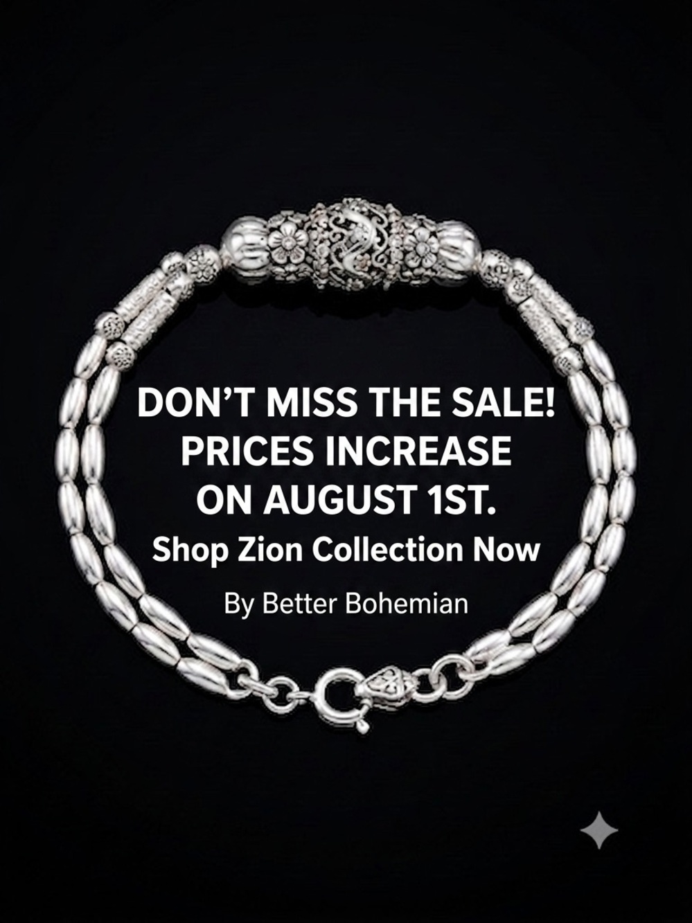 🥀Zion Double-Strand Silver Bracelet🥀BETTER BOHEMIAN 🥀BB
